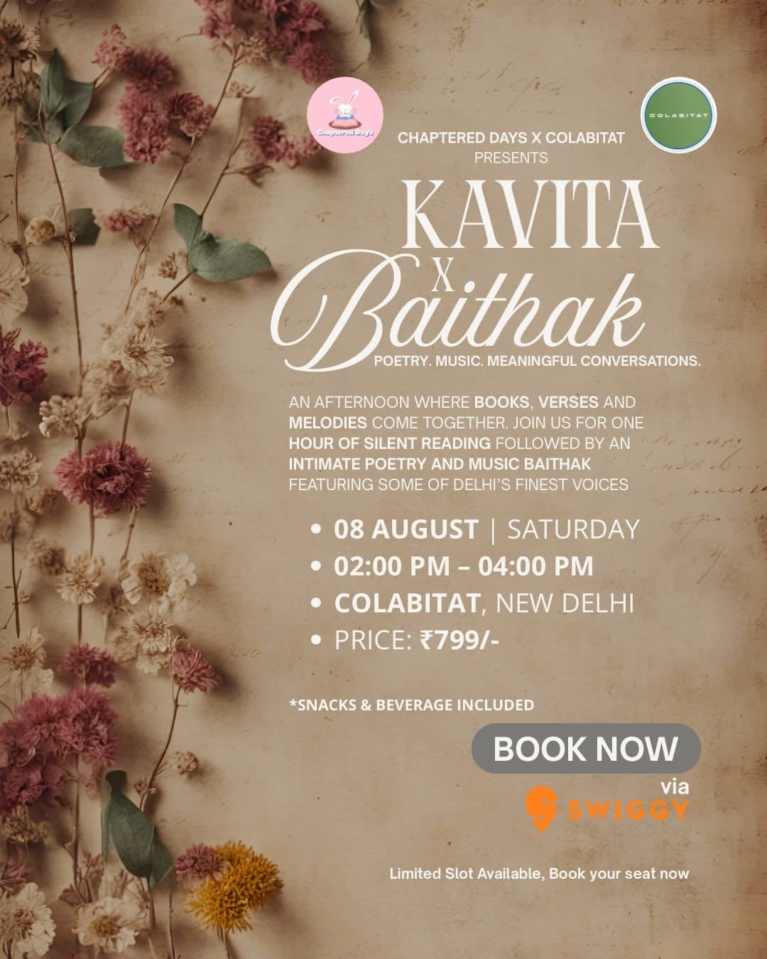Kavita X Baithak invite